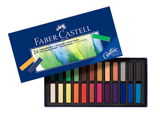 Pastel Seco Soft FABER-CASTELL CREATIVE Studio 24 Cores Curtos