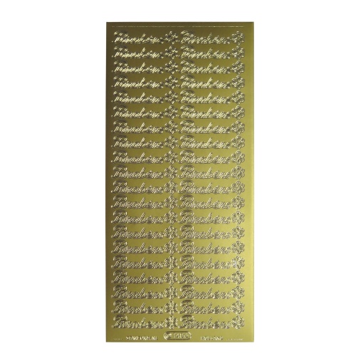 Autocolantes STARFORM Parabéns Dourado