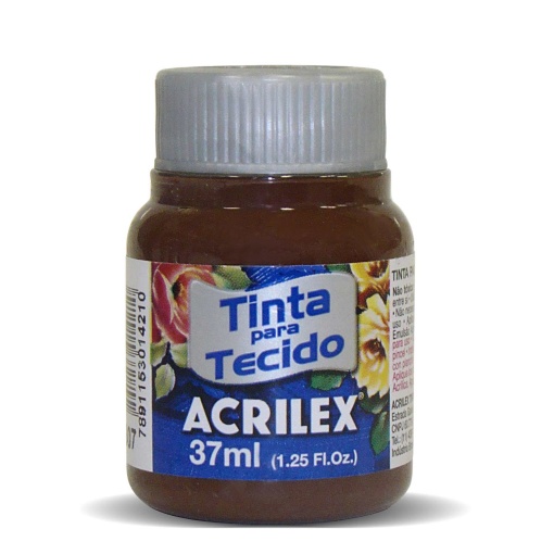 Tinta para Tecido ACRILEX Castanho Escuro 807 37ml