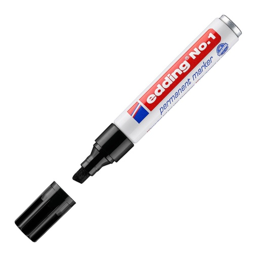 Marcador permanente EDDING nº 1 1-5mm preto