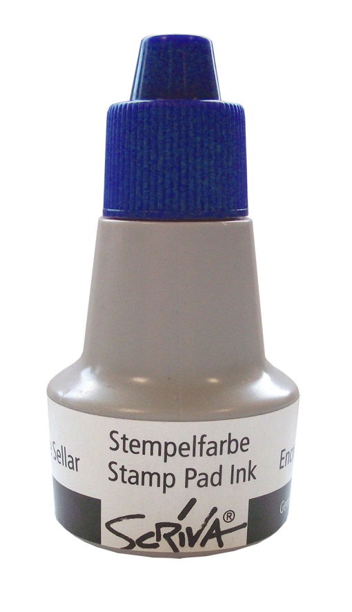Tinta de Carimbo Azul 28ml SCRIVA