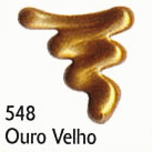 Tinta Dimensional Metallic ACRILEX Relevo 3D Ouro Velho 548 35ml