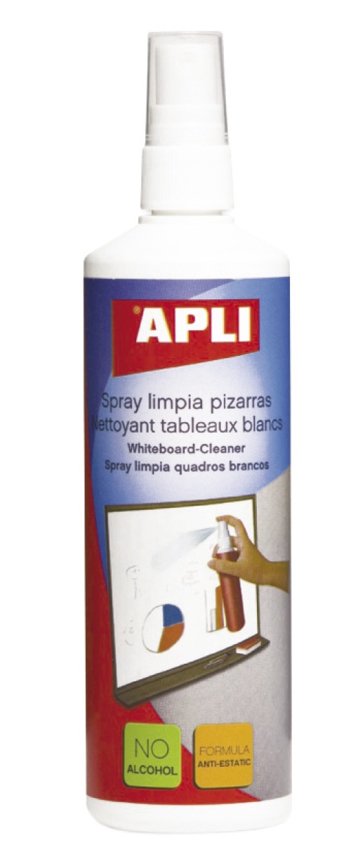 Spray de Limpeza para Quadros Brancos 250ml APLI