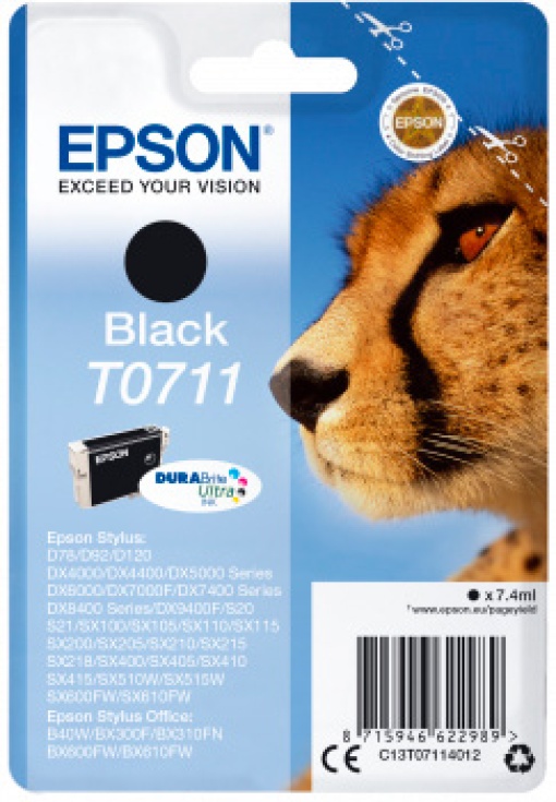 Tinteiro EPSON T0711 Preto S20/21/D78