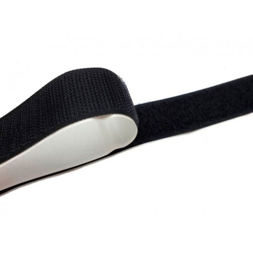 Velcro Autocolante Macio 20mmx25m Preto (metro)