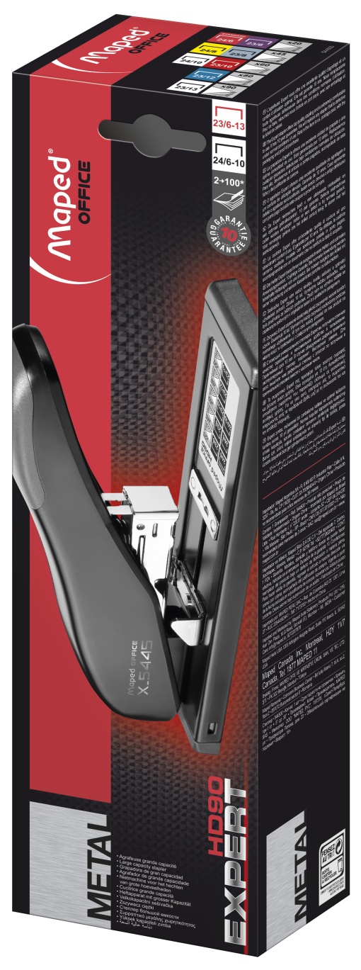 Agrafador MAPED Expert Heavy Duty HD90 23/6-13 24/6-10 Preto