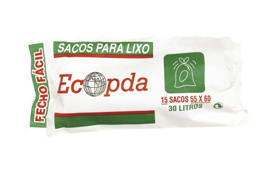 Sacos de lixo 30 litros 55x60cm rolo - 20 unidades