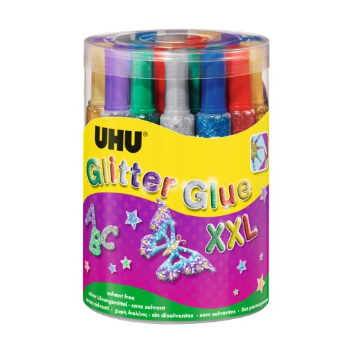 Cola Glitter UHU Young CREATIV 20ml Sortido