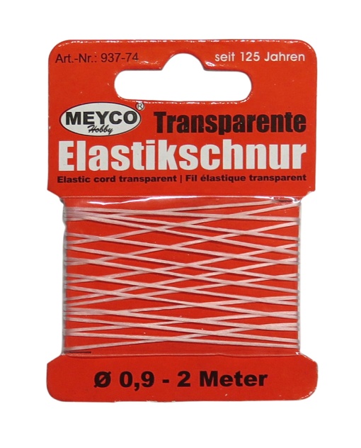 Fio elástico MEYCO 0,9mmx2m transparente