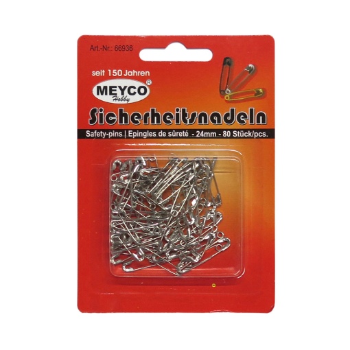 Alfinetes de dama 24mm MEYCO com 80 unidades
