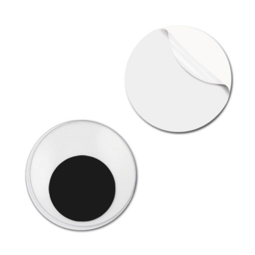Olhos autocolantes MEYCO redondos 16mm com 10