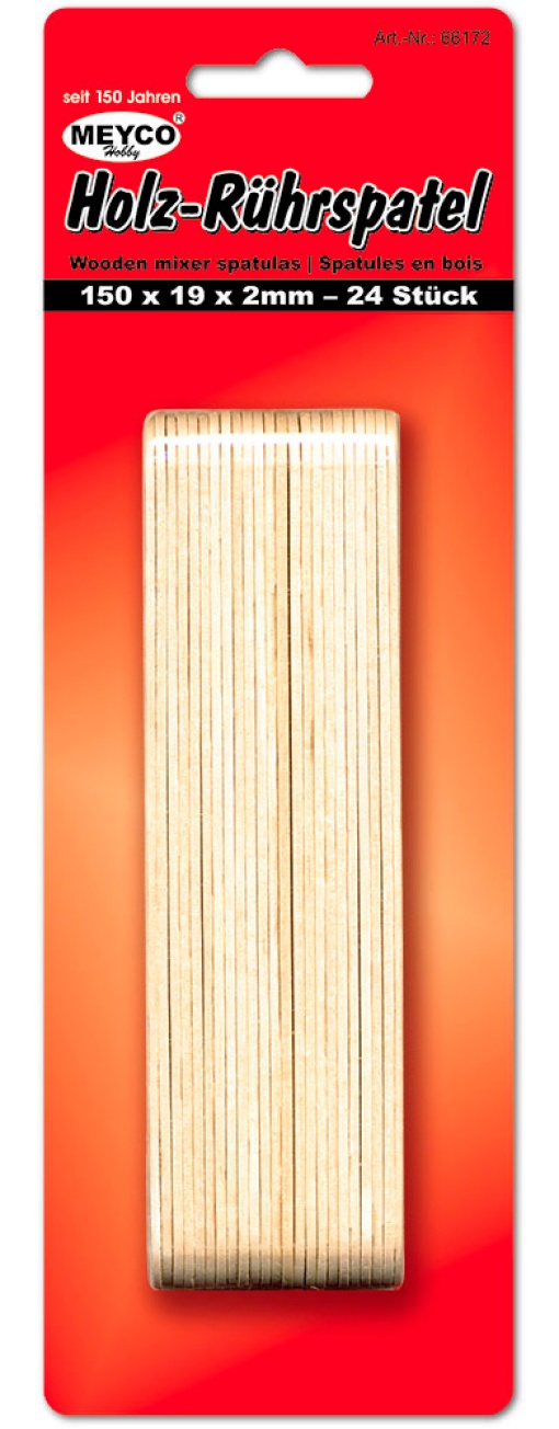 Espátula de Madeira MEYCO 150x19mm com 24