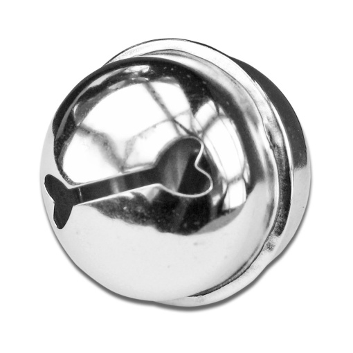 Guizos Metálicos 18mm prateado com 9 unidades MEYCO