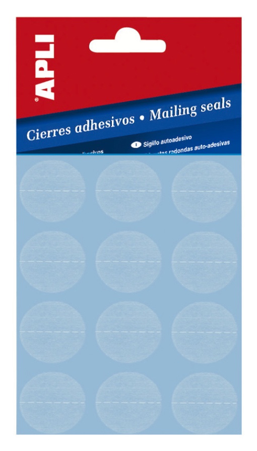 Etiquetas Adesivas para Selagem 25mm Transparente 120 unidades APLI
