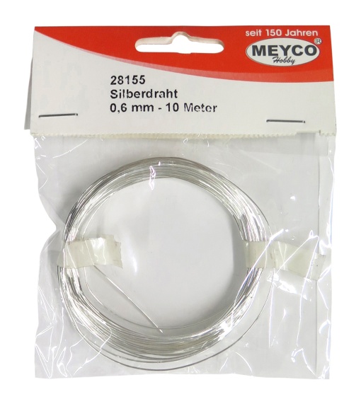 Arame 0,60mmx10 m Prateado MEYCO