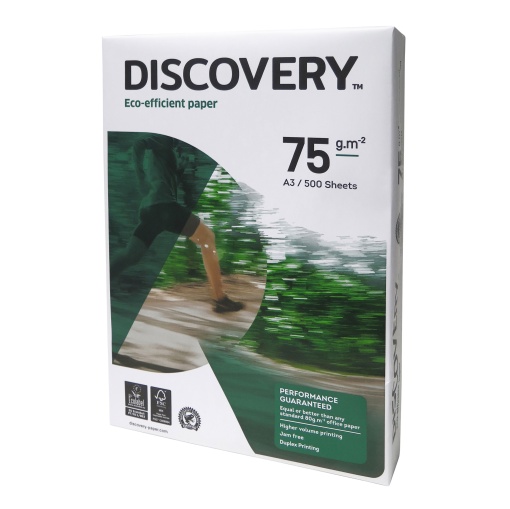 Papel Fotocópia A3 75g DISCOVERY Branco