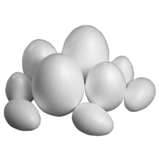Ovo de Páscoa em esferovite 10cm
