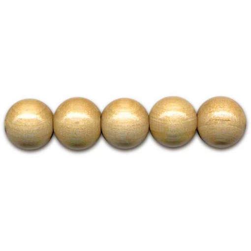Bola de Madeira 8mm Natural com 85 unidades MEYCO