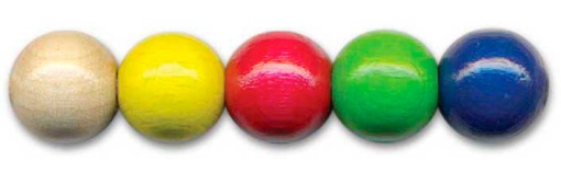 Bola de Madeira 8mm Sortido com 85 unidades MEYCO