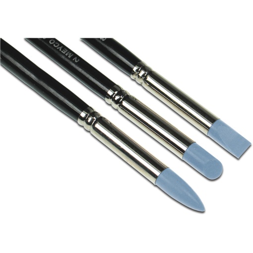 Conjunto 3 Pincéis de Modelar com Ponta de Silicone MEYCO