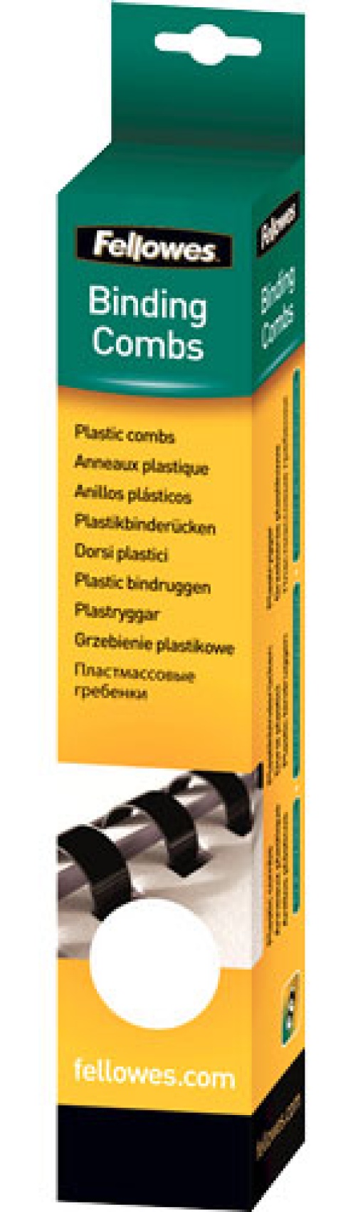 Argolas de Encadernação Plásticas 16mm Branco Caixa com 25 FELLOWES