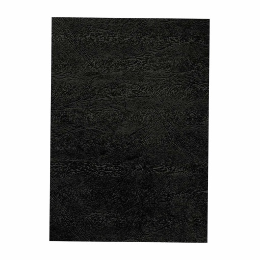 Capa de encadernação A4 250g couro preto 250g FELLOWES DELTA - 100 unidades