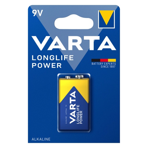 Pilha Alcalina 9V VARTA Longlife Power 4922