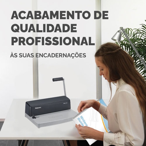 Encadernadora de espirais metálicas FELLOWES Metal 25