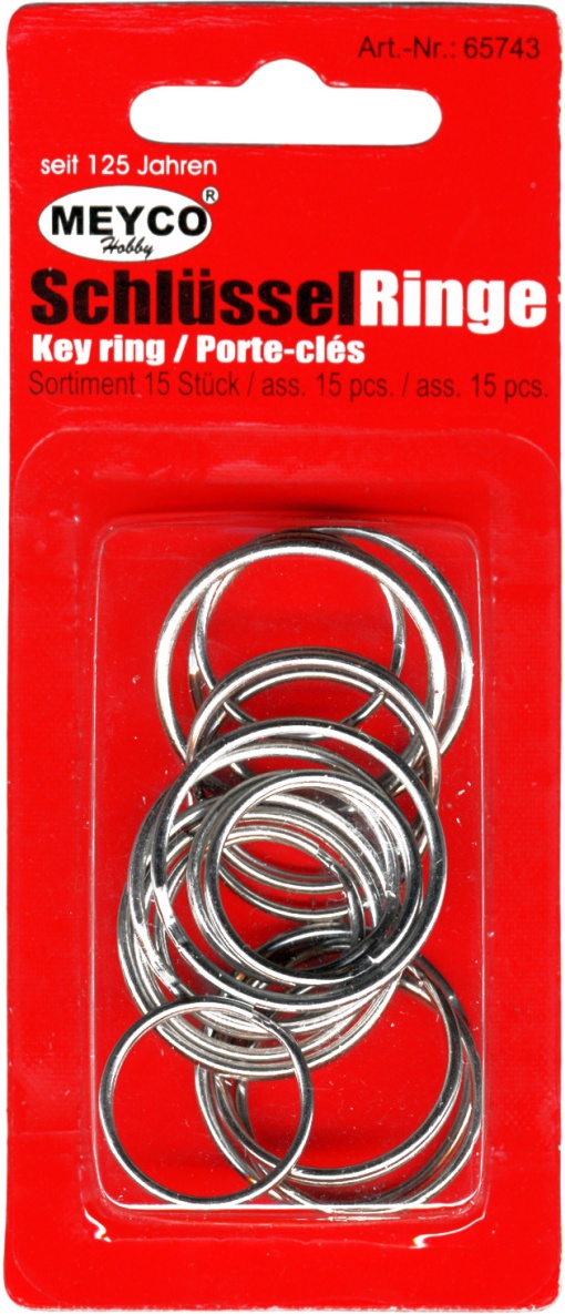Argolas para porta-chaves 20-24-28mm Caixa com 15 MEYCO