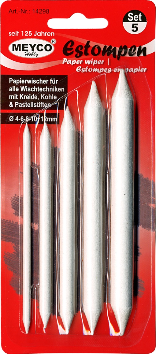 Conjunto de Esfuminhos 4-6-8-10-12mm MEYCO com 5