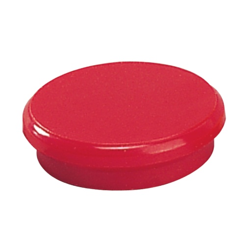 Íman 24mm vermelho DAHLE 10 unidades