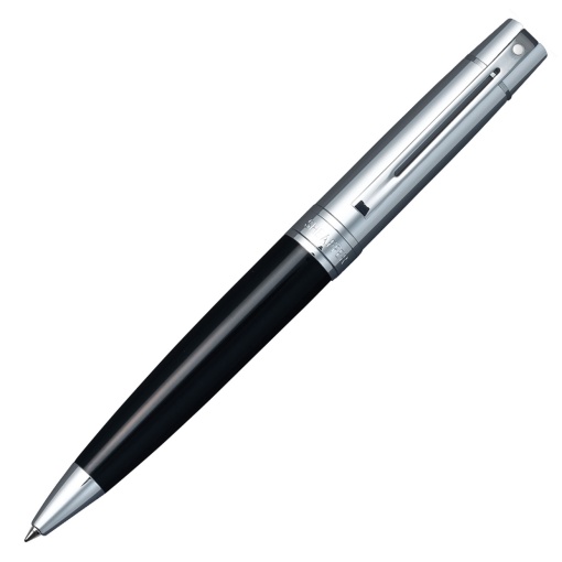 Esferográfica SHEAFFER 300 Preto Gloss/Cromado Brilhante