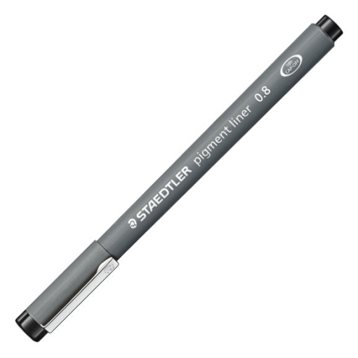 Fineliner STAEDTLER Pigment 308 0,8mm Preto