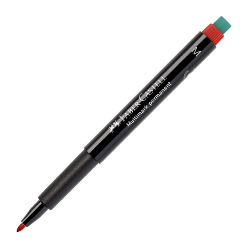 Marcador universal permanente FABER-CASTELL Multimark 1525 M 1mm vermelho