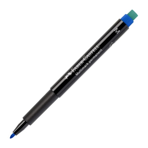 Marcador universal permanente FABER-CASTELL Multimark 1525 M 1mm azul