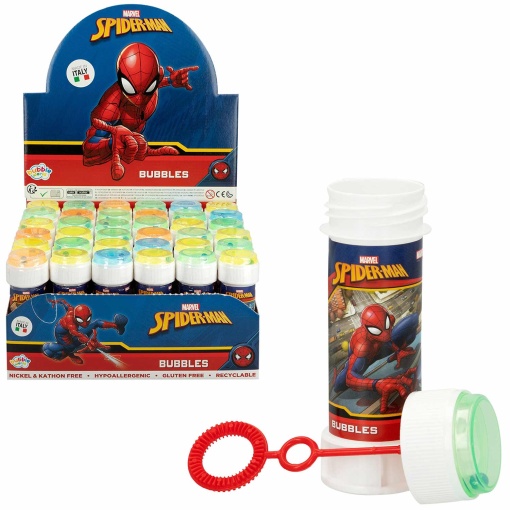 Burbujas de jabón surtidas de Spider-Man de Bubble World Marvel