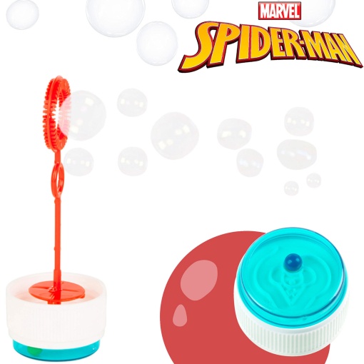 Burbujas de jabón surtidas de Spider-Man de Bubble World Marvel