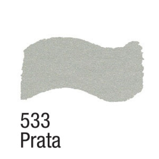 Tinta acrílica metalizada ACRILEX Metal COLORS prateada 533 60ml