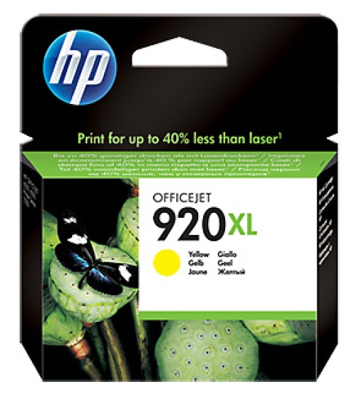 Tinteiro HP 920XL Amarelo CD974A 6500 Alta Capacidade