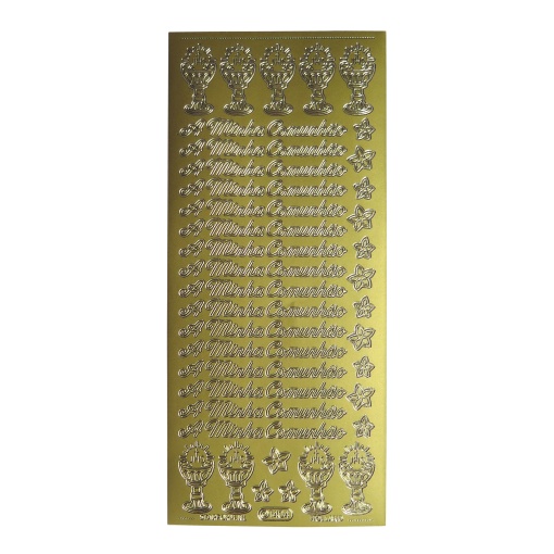 Autocolantes STARFORM Comunhão Dourado
