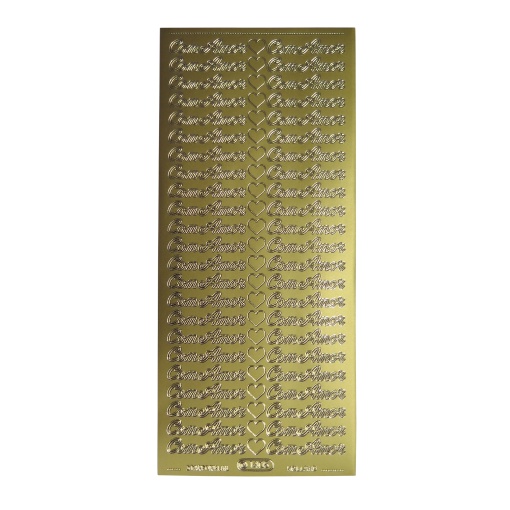 Autocolantes STARFORM Com Amor Dourado