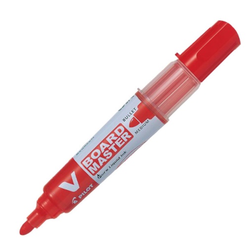 Marcador para quadro branco PILOT recarregável M vermelho