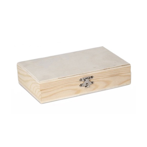 CAIXA DE MADEIRA PARA 2 BARALHOS DE CARTAS 15X11X4CM 87121