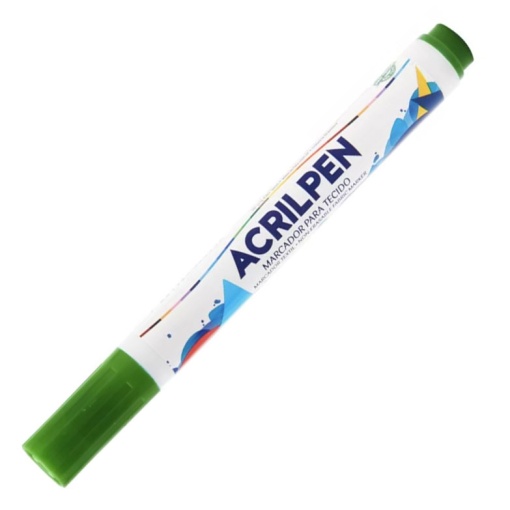 Marcador para tecido Acrilpen verde folha 510