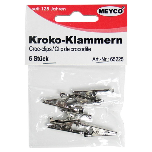 Clip Crocodilo Metal com 6 MEYCO