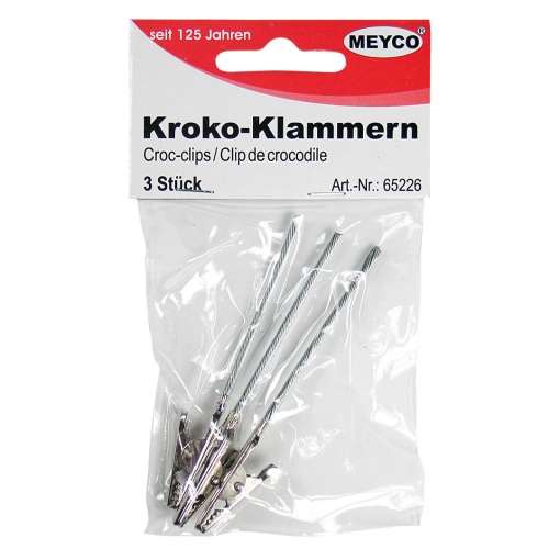 Clip Crocodilo Metal com Cabo com 3 MEYCO