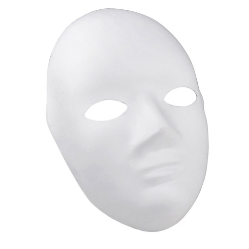 Máscara papel machê MEYCO 21cm 3D cara inteira