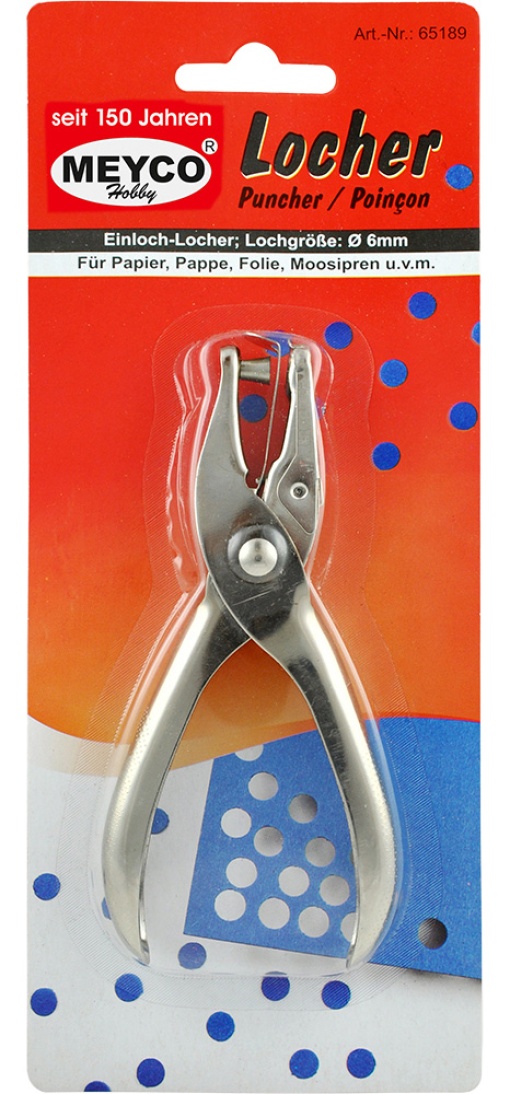 Alicate de furar para papel/EVA 6mm CÍRCULO MEYCO