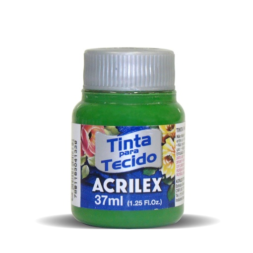 Tinta para Tecido Metálica ACRILEX Verde Musgo 513 37ml