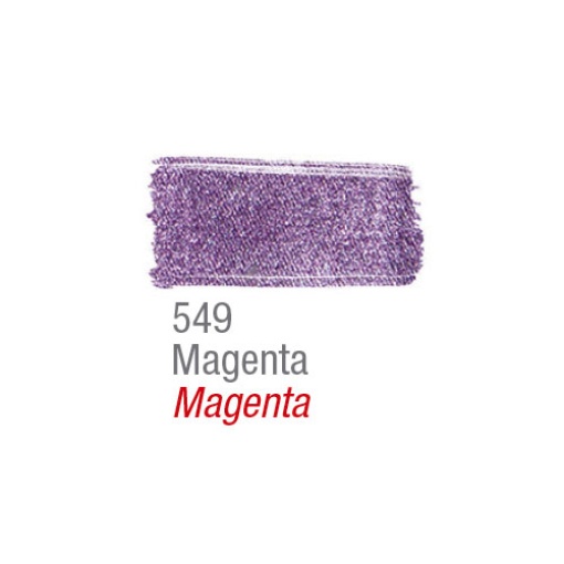 Tinta para tecido metálica ACRILEX magenta 549 37ml